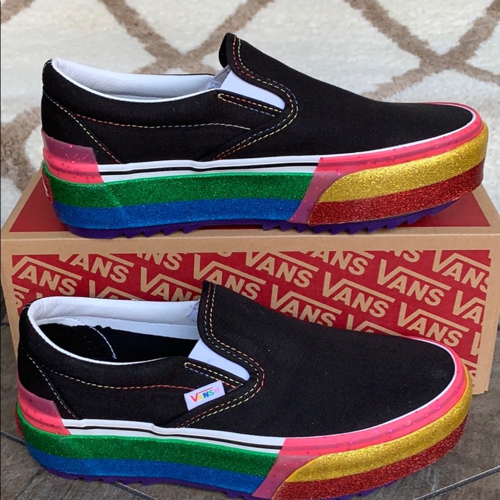 VANS CLASSIC SLIP ON S PLATFORMS GLITTER WMNS - Picture 13 of 16